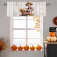thumbnail image 6 of Cow in Bathtub Valances for Windows, 54 x 18in, Thanksgiving Fall Sunflower Wood Grain Rod Pocket Kitchen Valance Curtain Light Filtering Window Treatments for Living Room Bedroom, 1 Panel, 6 of 7