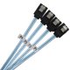 thumbnail image 1 of 4 unidades/juego de cables de datos SATA III SAS para servidor SATA de 7 pines a SATA de 7 pines (0,5 m) Likrtyny Para estrenar, 1 of 7