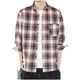 thumbnail image 2 of Blusa y camisa de manga larga con cuello vuelto para hombre, informal, con estampado y bolsillo, de poliéster, 2 of 7