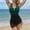 A495 Army Green, variant on Women's One Piece Swimsuits Halter V Neck Mesh Patchwork Monokini Ruched Tummy Control Swimdress Skirted Bathing Suits Flattering Slimming Beachwear Built-in Padding