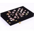 thumbnail image 5 of MGAXYFF Velvet Ring Jewelry Display Trays, Cufflinks Showcase Holder Organizer, Black, 5 of 5