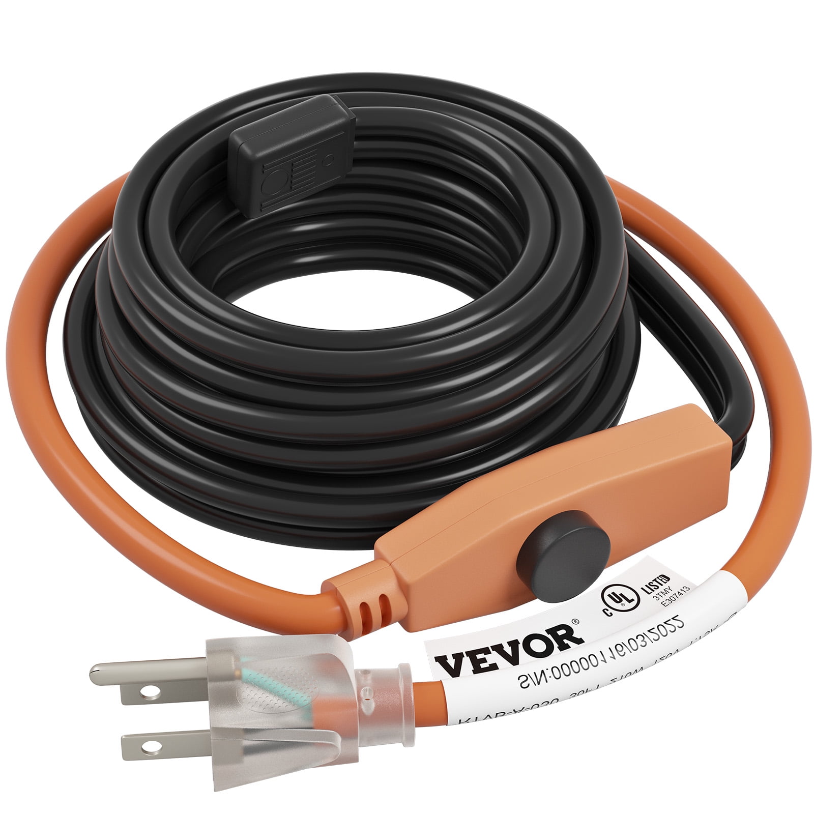 VEVOR Pipe Heating Cable, 9 Feet Water Line Heat Tape with Builtin