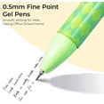 thumbnail image 4 of Gel Pens, 0.5mm Retractable Gel Ink Rollerball Pens Fine Point, Cute Gel Pens with Colored Cat Pattern Smooth Writing for Office School Gift Women Men 12 Pack, 4 of 6