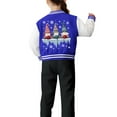 thumbnail image 6 of Staki Girls Bomber Jackets Kids Baseball Jackets Casual Jacket Christmas Bomber Jackets(Blue,11-12 Years), 6 of 7