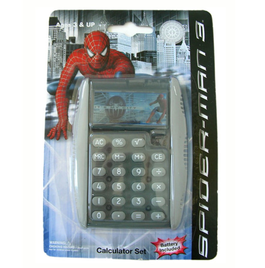 Spiderman 8 Digit Basic Electronic Calculator