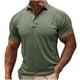 thumbnail image 1 of Camisa Casual Sólida de los Hombres, Top de Manga Corta de Ajuste Suelto de Verano con Bolsillo de Botón para Uso Al Aire Libre Y Diario, Blusa Ligera, 1 of 6