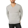 thumbnail image 1 of Club Room Men’s Merino Performance V-Neck Sweater, Smoke Heather, XXX-Large, 1 of 3