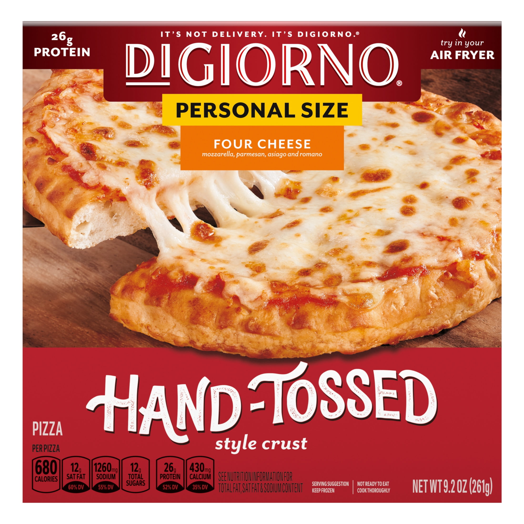 DiGiorno Frozen Pizza, Mini Four Cheese Personal Pizza, 9.2 oz (Frozen)