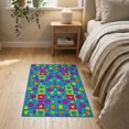thumbnail image 3 of ODIKA Bold Block Aesthetic Playful Shapes Contrasting Palette Pet Friendly & Kids Safe Bedside for Bedroom, Nursery, RV, 3 of 7