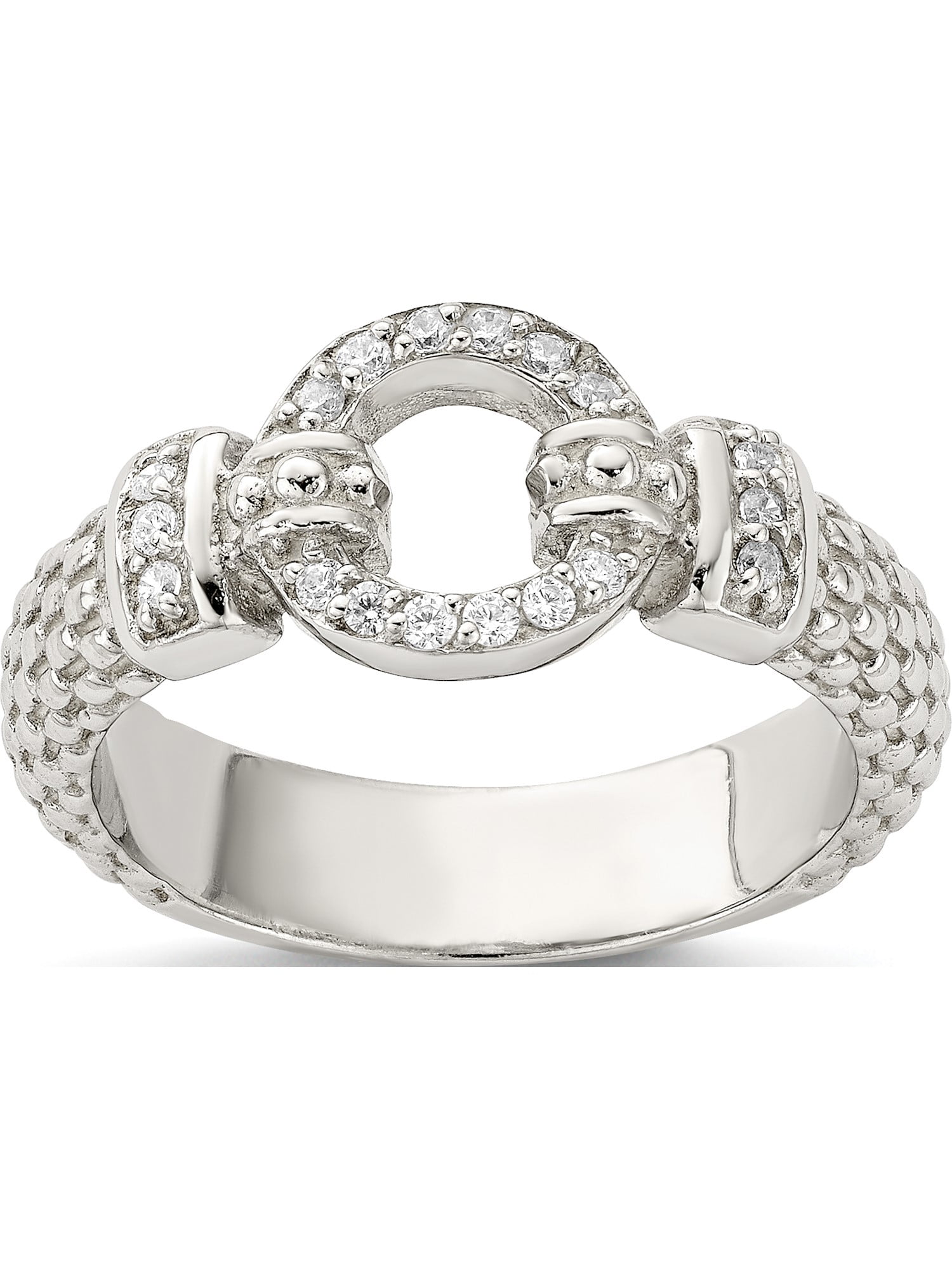 Mia Diamonds 925 Sterling Silver and 14k Yellow Gold FW Cultured Pearl and Diamond By-Pass Ring