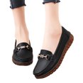 thumbnail image 3 of Zapatos Vestir Mocasines Elegantes Planos para Mujer Slip On Penny Casual Negocios Ligeros, 3 of 8