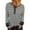 Gris, variante sur TSADFHJI Hauts de Yoga pour Femmes Manches Courtes Tricotés Rayés à Boutons T-Shirt à Manches Longues pour Femmes P Blanc