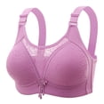 thumbnail image 2 of Abcnature Daily Comfort Bras for Women Back Buckle Embroidery Thin Style Ventilate Plus Size Bras without Steel Rim, 2 of 5
