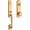 Satin Brass, variant on Baldwin EENEWxTRATAE003 New Hampshire One Piece Single Cylinder Keyed Entry Handleset -