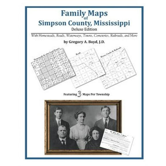Family Maps of Simpson County, Mississippi (Paperback)