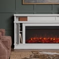 thumbnail image 4 of Real Flame Torrey 60" Landscape Electric Fireplace TV Stand in Bone White, 4 of 9