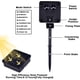 thumbnail image 3 of Paquete de 2 100 luces LED de cadena con energía solar, alambre de cobre impermeable para exteriores, 8 modos de luces de hadas para jardín, patio, fiesta, Navidad, hogar Xemadio WMZL-2121-4, 3 of 6