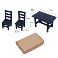 thumbnail image 3 of 1:6 Dollhouse Miniature Dining Table Chairs Set Kitchen Furniture Accs Pink, 3 of 6
