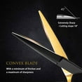 thumbnail image 3 of Hair Cutting Scissors,6.5 Inch Professional hair cutting Set ,Thinning Shears Kit, Grooming Haircut Kit,Right Left Handed Barber Scissors-Black Gold, 3 of 5