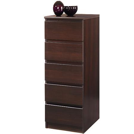 Laguna 5-Drawer Tall Chest, Espresso - Walmart.com