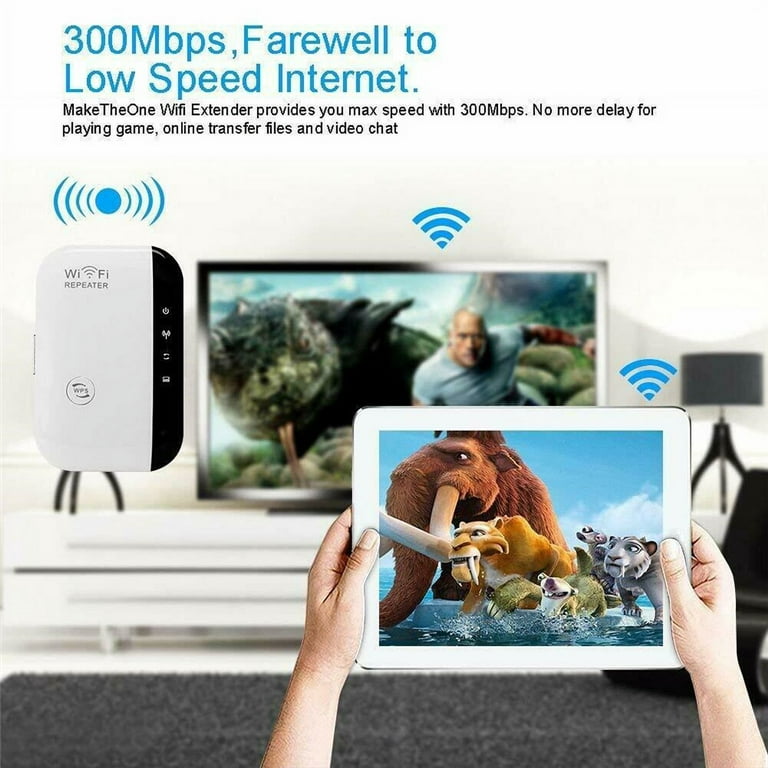 300Mbps Wireless-N Range Extender WiFi Répéteur Amplificateur de Signa