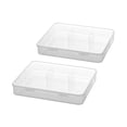 thumbnail image 2 of Extra Large Capacity Pencil Box, Stackable Organizer, Transparent Plastic, Snap-Tight Lid, Office Storage for Pens Markers Tape Erasers, 25.1x10.4x9.5cm, 2 of 6