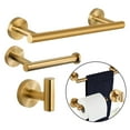 thumbnail image 4 of Juego de accesorios de baño 3 piezas cepildo SUS 304 de acero inoxidable accesorios de hardware de baño Juegos de accesorios de baño de barra dorado cepildo Soledad baño de níquel cepillado, 4 of 6