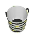 thumbnail image 3 of Goofa Lemon Printed Circular Hamper,Laundry Basket with Handles,Storage Baskets Foldable,Large Capacity Laundry Hamper-, 3 of 8