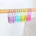 thumbnail image 6 of Clothes Clips, Fabric Clips, Towel Clips, 12pcs Heavy-Duty, Non-Slip Design, Multi-Colored, for Laundry, Ideal for Drying, Securing, Clothespins, Garment Clips UKHBMC | Plastic, Multicolor, 6 of 9