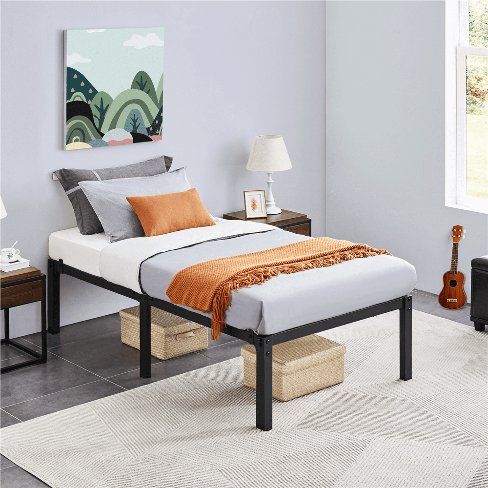 Mainstays Metal Platform Bed Frame, Multiple Sizes - Walmart.com