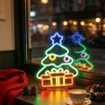 thumbnail image 6 of Neon Wall Light USB LED Glowing Sign for Christmas Holiday Party Room Decor, Acrylic Tabletop Window Lamp, Multicolor, 6 of 6