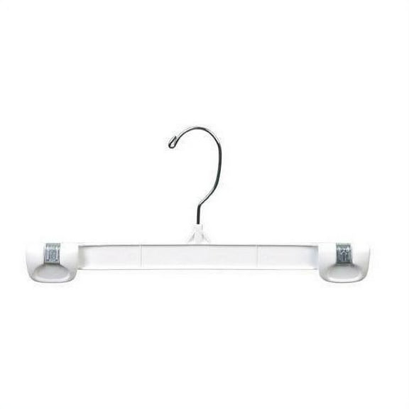 White Plastic Gripper Hanger w/ Swivel Hook