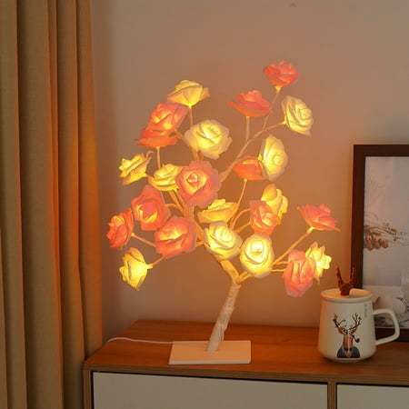 

Fashion and Practical Detachable Base USB LED Rose Tree Light Decorative Night Light