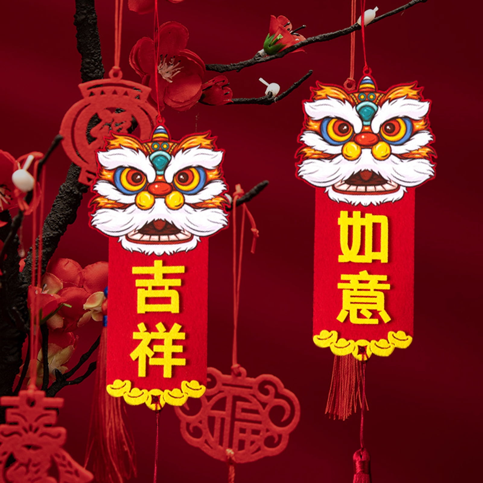 Chinese New Year of Rat Oriental Wall Door Decoration Auspicious Wishes Symbols
