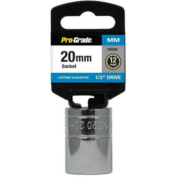 pro-grade 13519 3/8-inch drive with 6 point 19mm socket
