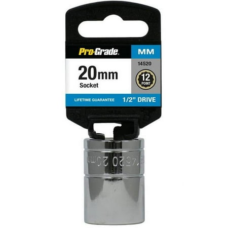 UPC: 0035794145194 | Pro-Grade 14520 0.5 in. Drive x 20 mm 12 Point Socket