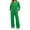 Green, variant on Womens Plus Size Lounge Sets Casual Solid Color V-neck Tops and Pleated Wide Leg Pants Two Piece Matching Sets Fashion Loose Comfy Fall Outfits