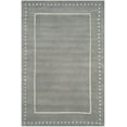 thumbnail image 2 of SAFAVIEH Bella Danita Plain Dotted Bordered Wool Area Rug, Silver/Ivory, 4' x 6', 2 of 5