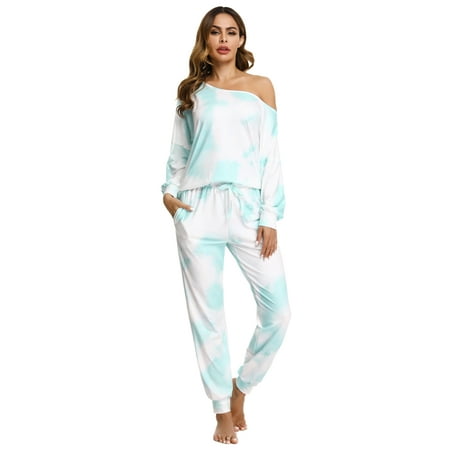 

Doaraha Women Tie-dye Pajama Set 2 Piece Sleepwear Loungewear S/M/L/XL/XXL