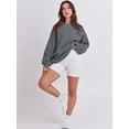 thumbnail image 4 of Women's Long Sleeve Sweatshirt Casual Crewneck Loose Fit Pullover Hoodie Fleece Fall Tops, 4 of 17