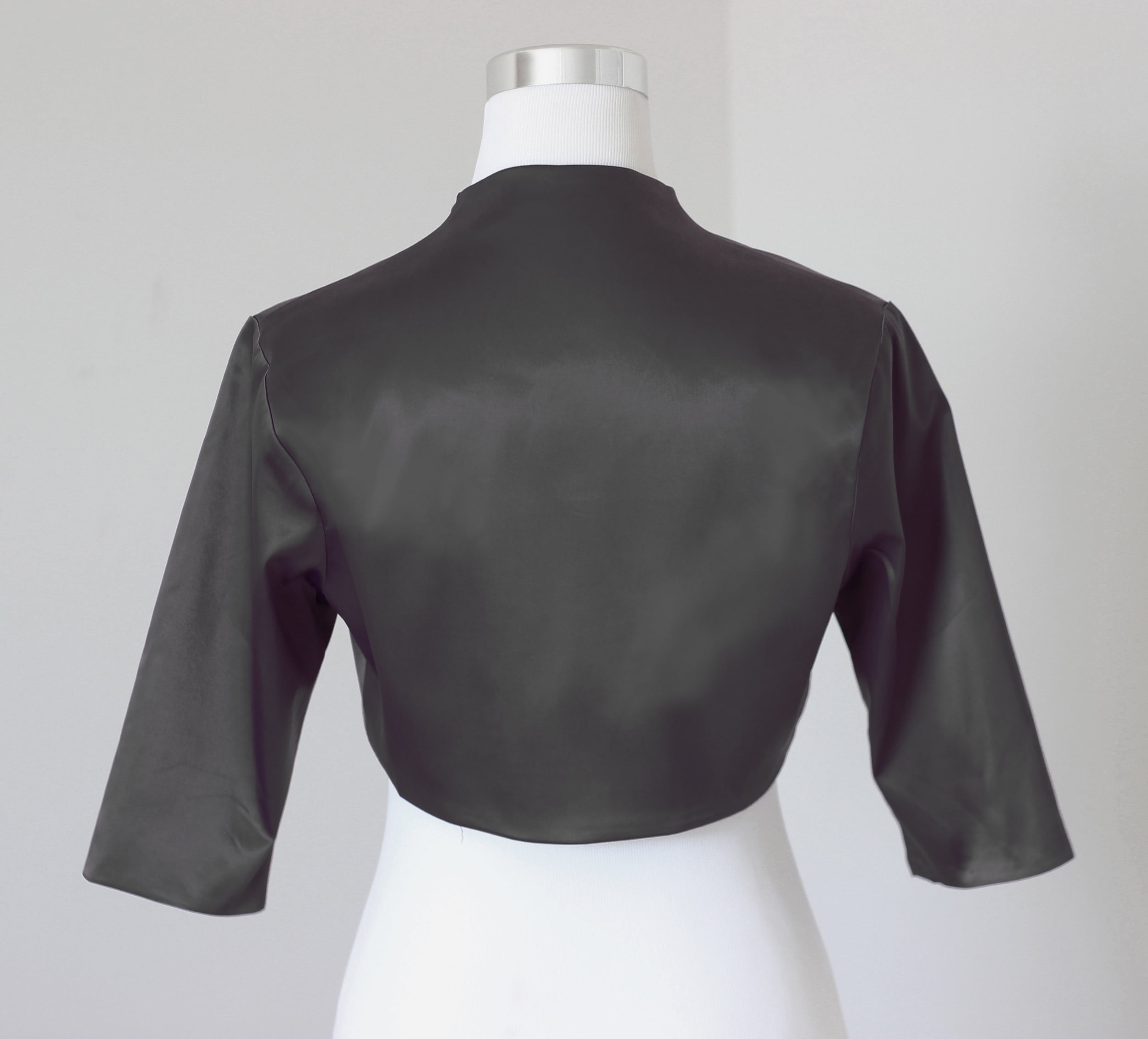 FashionMark Womens Plain Long Batwing Sleeves Bolero Shrug Top