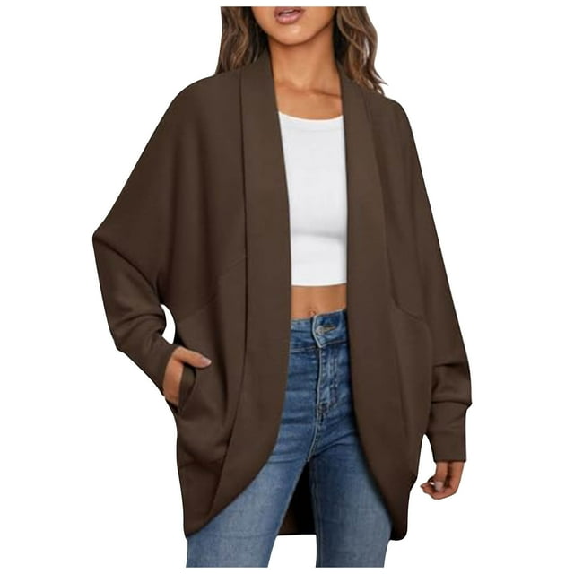 Birdeem Womens Open Front Coats Oversized Jackets Long Sleeve Fall Casual Coat