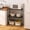 Columbia Walnut, variant on HOMLUX Modern Wide Stackable Metal Shelf, Wood & PVC Storage Organizer Bookcase for Living Room, Bedroom & Office, Columbia Walnut