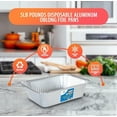 thumbnail image 6 of Displastible Disposable Aluminum Pans with Lids Cooking & Baking Food Container, 50-Pack, 6 of 7