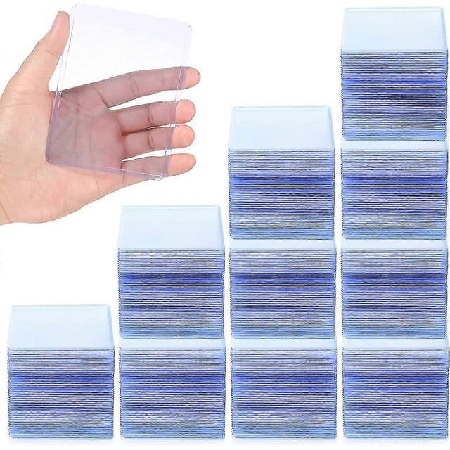 150 Pieces Hard Card Sleeves Clear Trading Card Sleeves Penny Card Holder for Trading Card Baseball Card Football Card