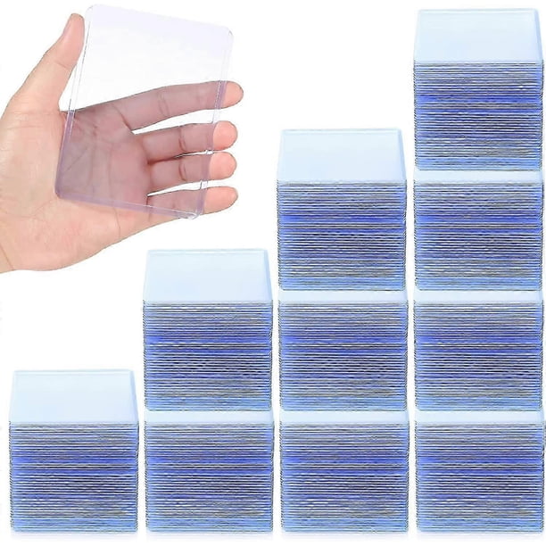 150 Pieces Hard Card Sleeves Clear Trading Card Sleeves Penny Card Holder for Trading Card Baseball Card Football Card