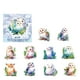 thumbnail image 2 of onlyliua ¡ Ofertas de Liquidación de Hoy Prime! Pegatinas para Accesorios Diario de Scrapbooking Pegatinas Temáticas Animales Pegatinas para Scrapbooking Mascotas para Hacer Álbumes de Recortes, 2 of 2