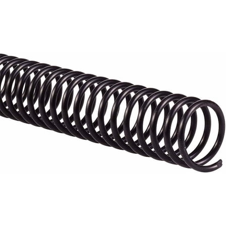 Plastic Spiral Coil Binding Spine Supplies 12" Black 45mm (1.772") 390 Sheets