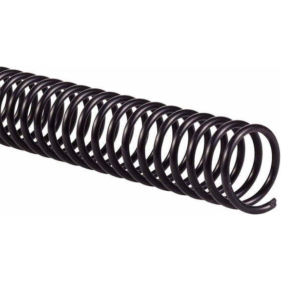 Plastic Spiral Coil Binding Spine Supplies 12" Black 45mm (1.772") 390 Sheets
