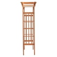 thumbnail image 3 of Leisure Season Wood Lattice Design Arbor in Medium Brown, 3 of 5